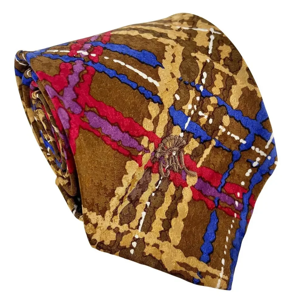 90s Countess Mara Silk Necktie 1990s Vintage Maximalist Statement Tie